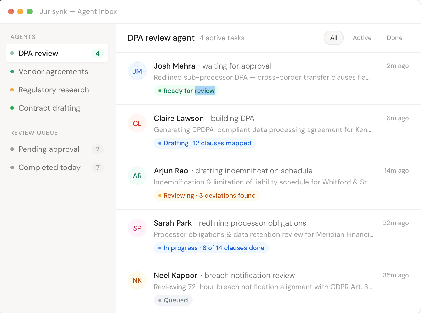 Jurisynk Autonomous Agents
